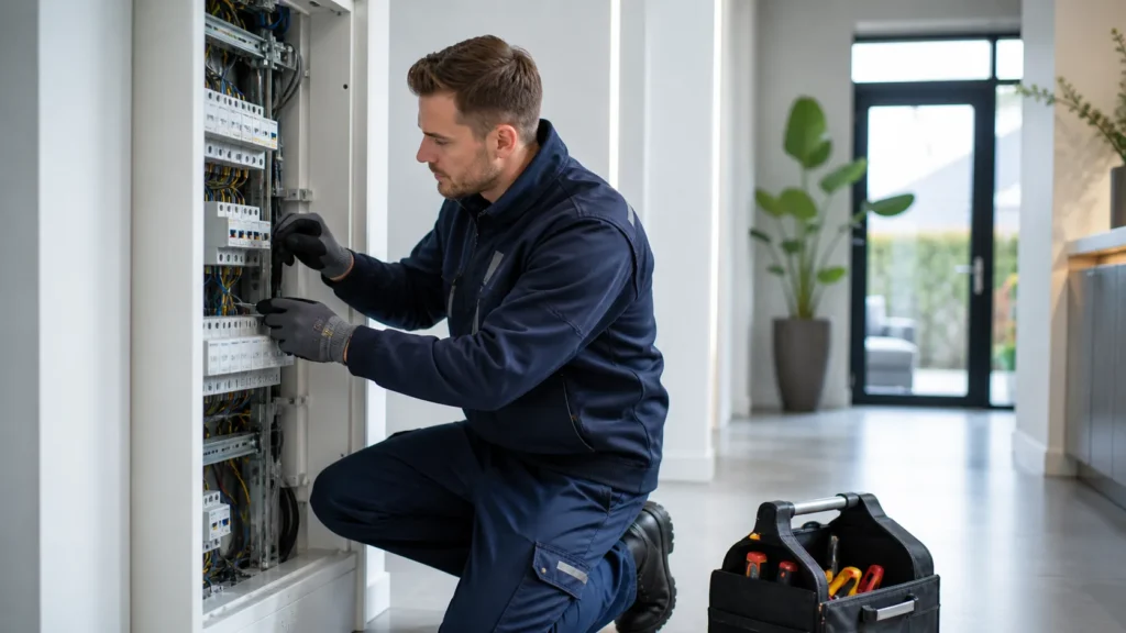 Elektricien Gorinchem controleert een meterkast voor veilige elektra en betrouwbare installaties