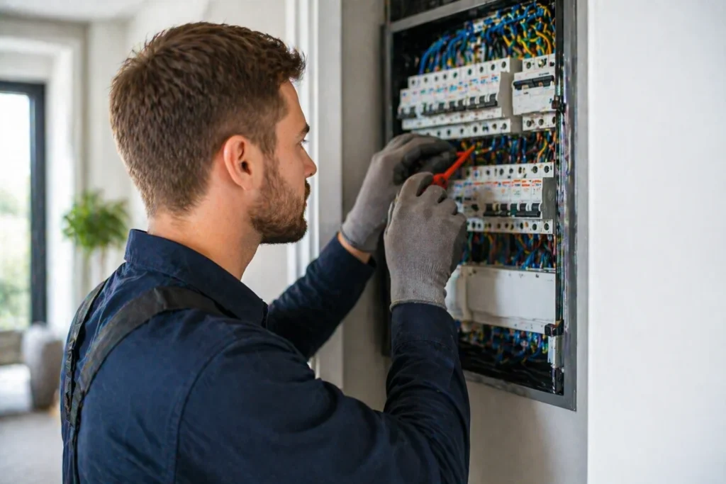 Elektricien Gorinchem controleert groepenkast voor extra elektrische belasting
