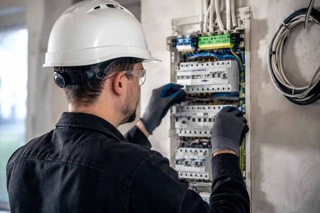 Elektricien Gorinchem controleert een meterkast bij een elektrische storing