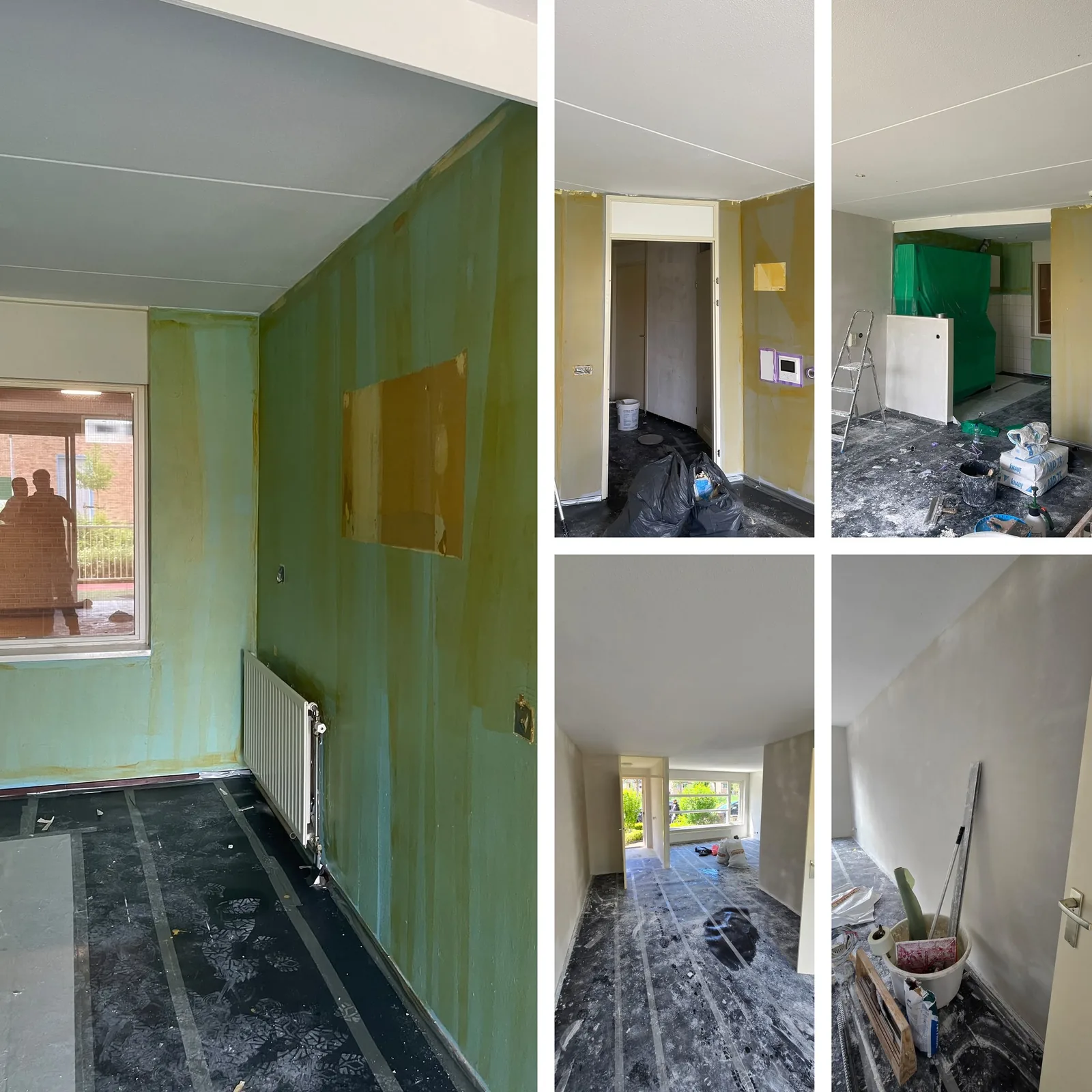 Stucwerk appartement door Nour Klusbedrijf
