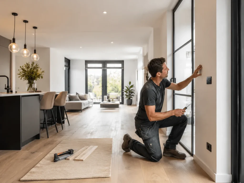 Vakman werkt aan renovatie in Gorinchem voor een moderne woning