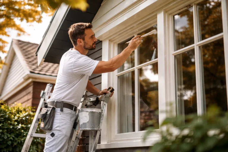 Schilder in Gorinchem schildert kozijnen van een woning voor duurzame bescherming en nette afwerking