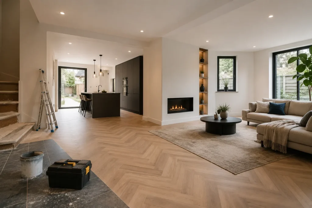 Renovatie Gorinchem van moderne woning met open indeling