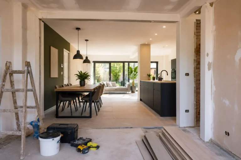 Renovatie Gorinchem van een moderne woning met open keuken en lichte woonruimte
