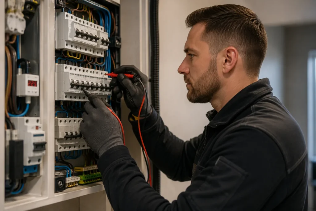 Elektricien Gorinchem controleert meterkast en elektrische installatie