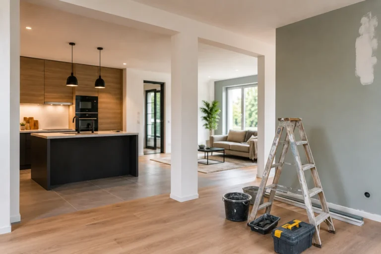 Moderne woningrenovatie in Gorinchem met vernieuwde keuken en woonkamer