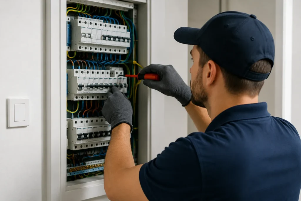 Elektricien Gorinchem breidt een groepenkast uit voor een veilige en betrouwbare elektrische installatie