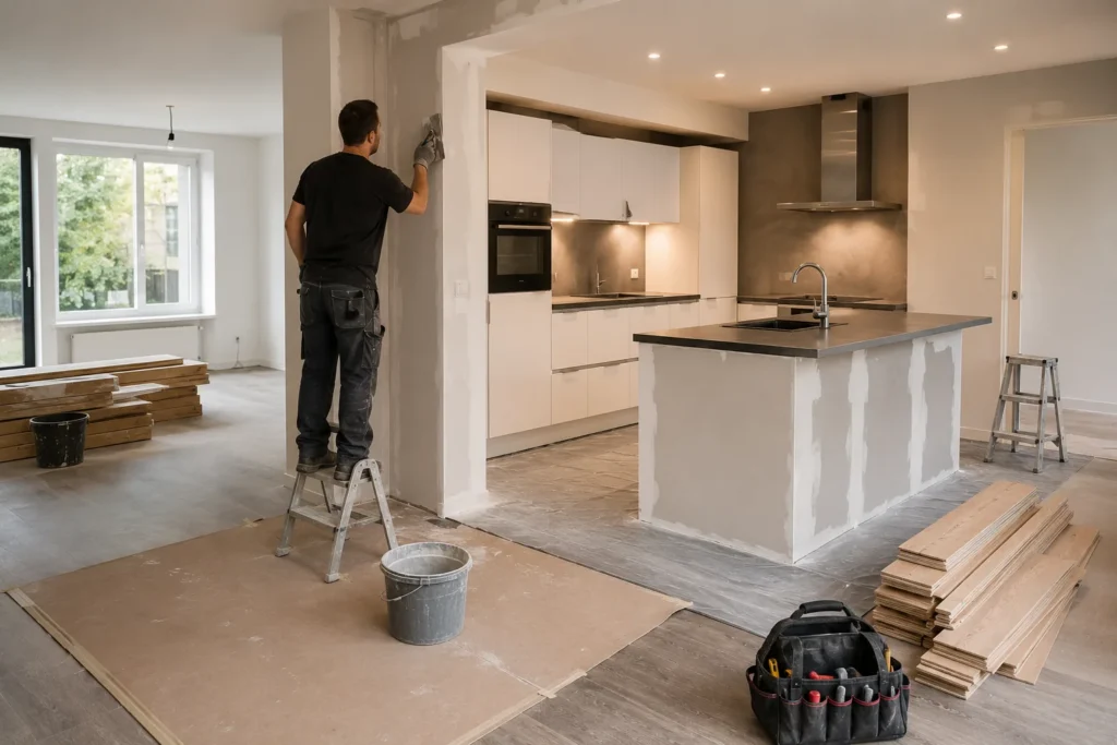 Vakman voert renovatie Gorinchem uit in een moderne woning